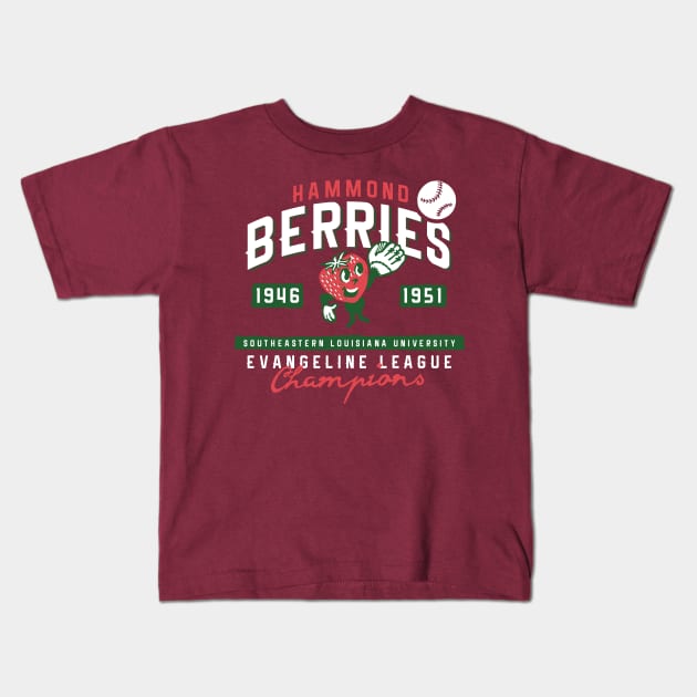 Hammond Berries Kids T-Shirt by MindsparkCreative